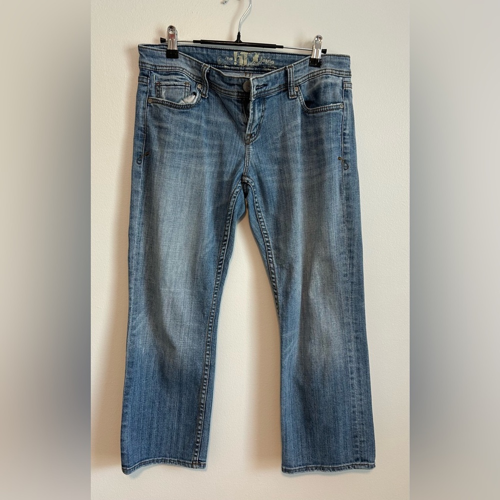 !it jeans Blue Straight Leg Denim with Lived-In Look